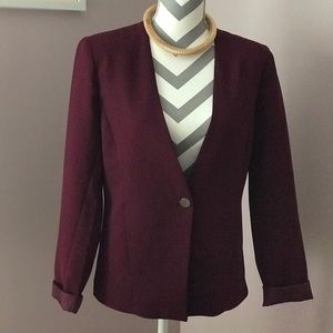 Burgundy blazer